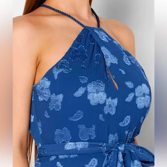 Lauren Ralph Lauren NWT Maxi Adjustable Halter Dress Sz 12